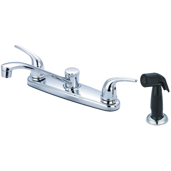 Olympia Faucets Two Handle Kitchen Faucet, NPSM, Standard, Polished Chrome, Overall Width: 14.25" K-5171 - main